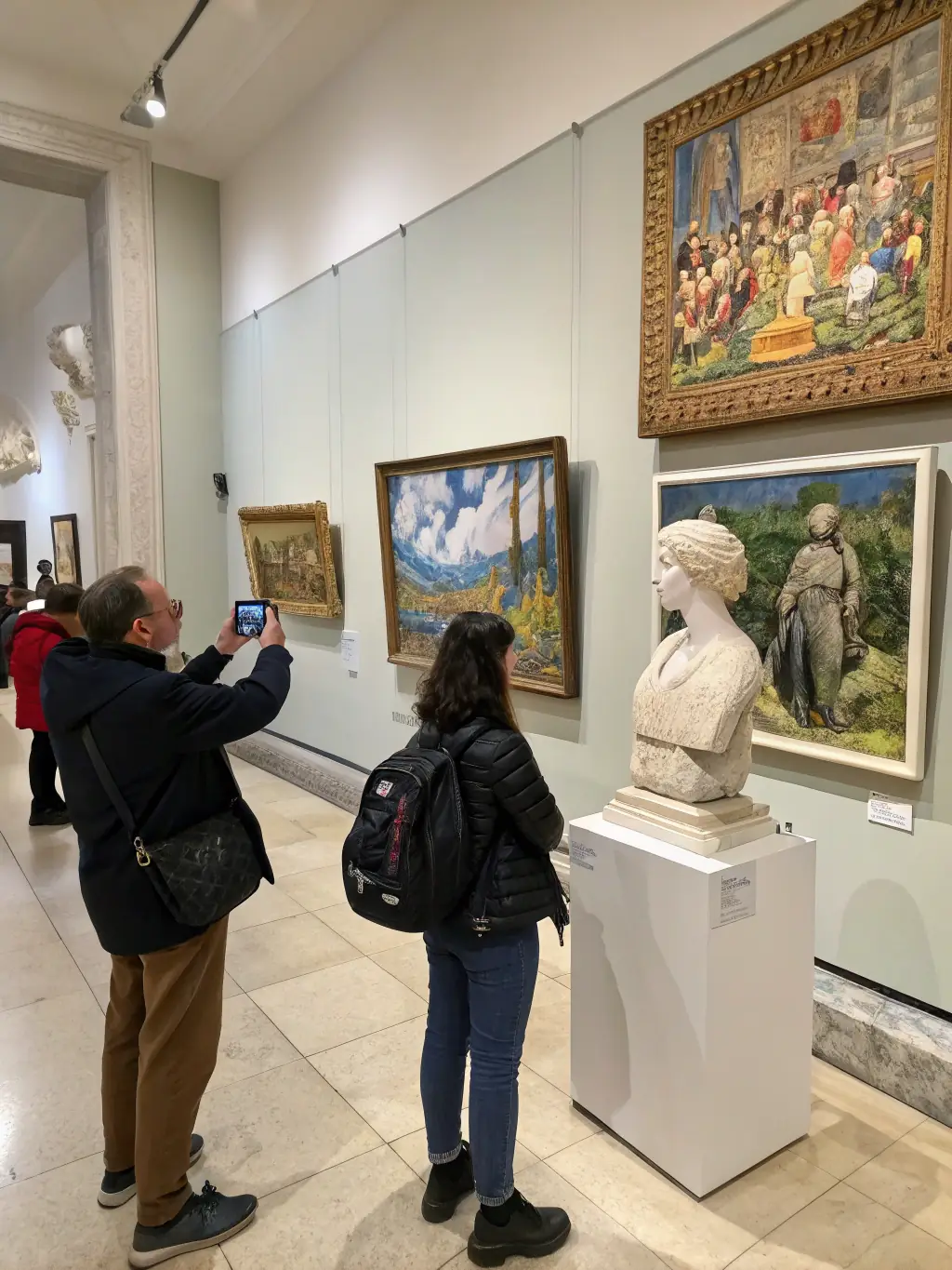 A photo of a diverse group of artists showcasing their work at a UNKUBART-organized art exhibition, highlighting the support for emerging artists and the promotion of diverse artistic expressions.